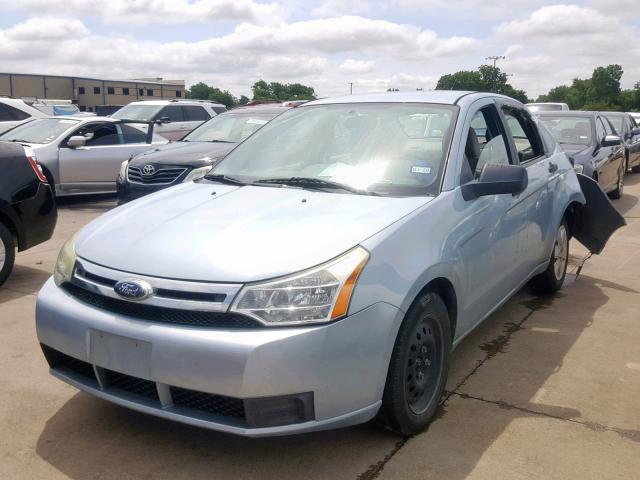 1FAHP34N88W244872 - 2008 FORD FOCUS S/SE BLUE photo 2