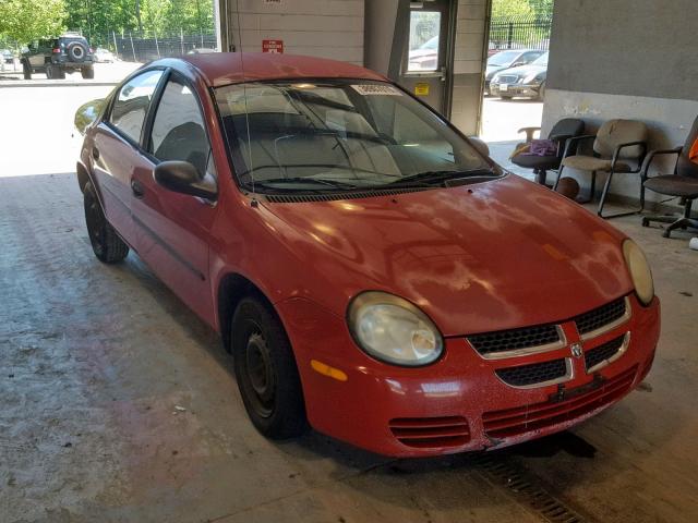 1B3ES26C03D178597 - 2003 DODGE NEON SE RED photo 1