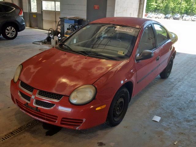 1B3ES26C03D178597 - 2003 DODGE NEON SE RED photo 2