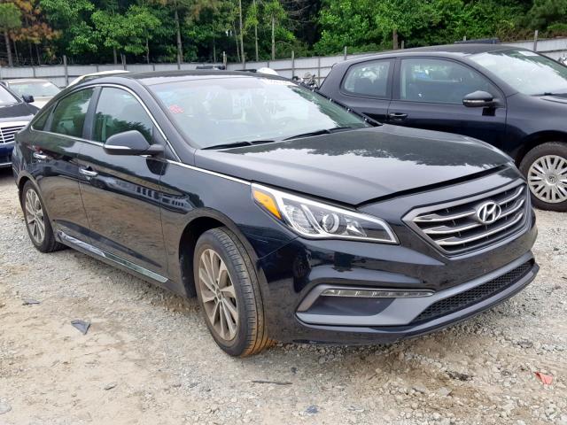 5NPE34AF2GH413767 - 2016 HYUNDAI SONATA SPO BLACK photo 1