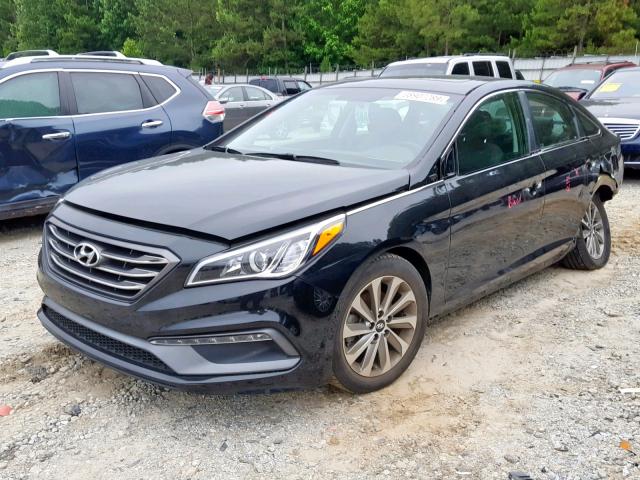 5NPE34AF2GH413767 - 2016 HYUNDAI SONATA SPO BLACK photo 2