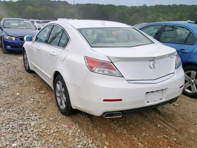 19UUA8F5XEA003233 - 2014 ACURA TL TECH WHITE photo 3