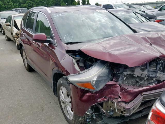 5J6RM3H70DL006894 - 2013 HONDA CR-V EXL BURGUNDY photo 1