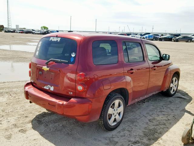 3GNDA13D48S582635 - 2008 CHEVROLET HHR LS MAROON photo 4