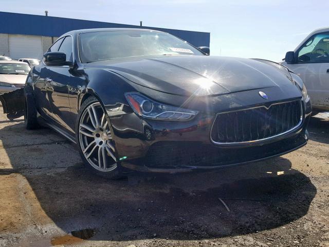 ZAM57XSA0E1106199 - 2014 MASERATI GHIBLI BLACK photo 1