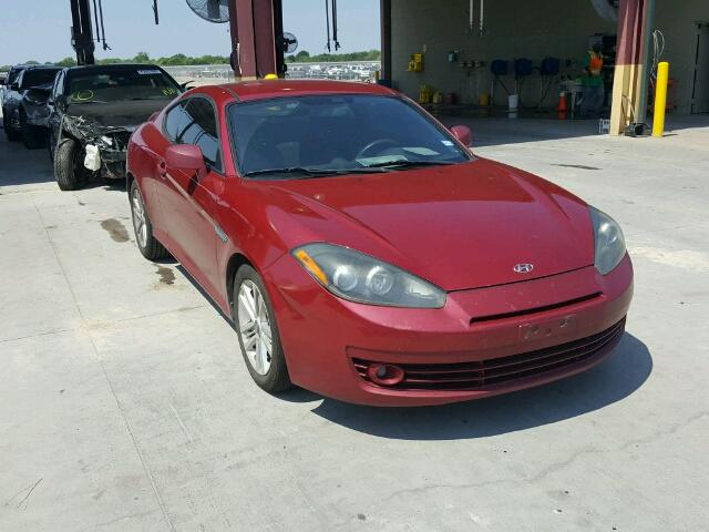 KMHHM66D07U260496 - 2007 HYUNDAI TIBURON GS RED photo 1