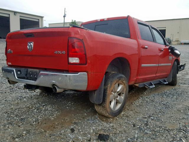 3C6RR7LT1HG659716 - 2017 RAM 1500 SLT RED photo 4