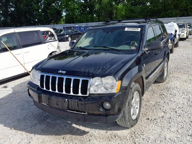 1J4HR58N85C658848 - 2005 JEEP GRAND CHER BLACK photo 2