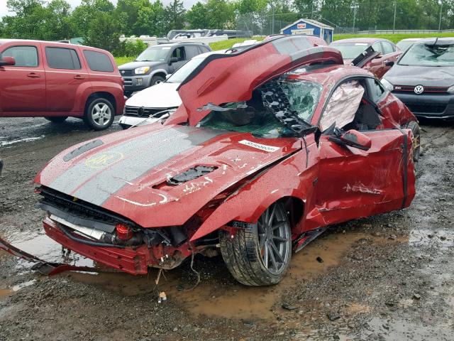 1FA6P8CF0G5254959 - 2016 FORD MUSTANG GT RED photo 2