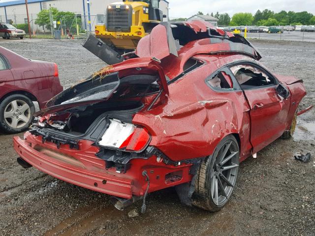 1FA6P8CF0G5254959 - 2016 FORD MUSTANG GT RED photo 4