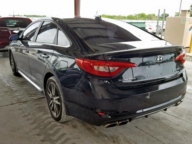 5NPE34AB5FH096434 - 2015 HYUNDAI SONATA SPO BLACK photo 3