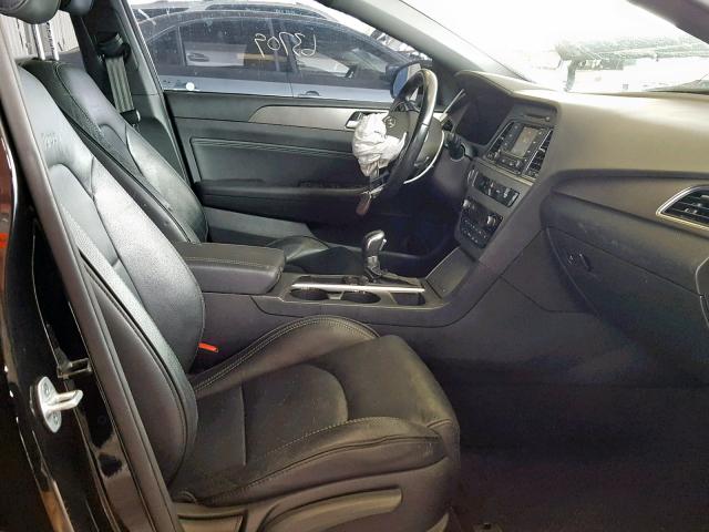 5NPE34AB5FH096434 - 2015 HYUNDAI SONATA SPO BLACK photo 5