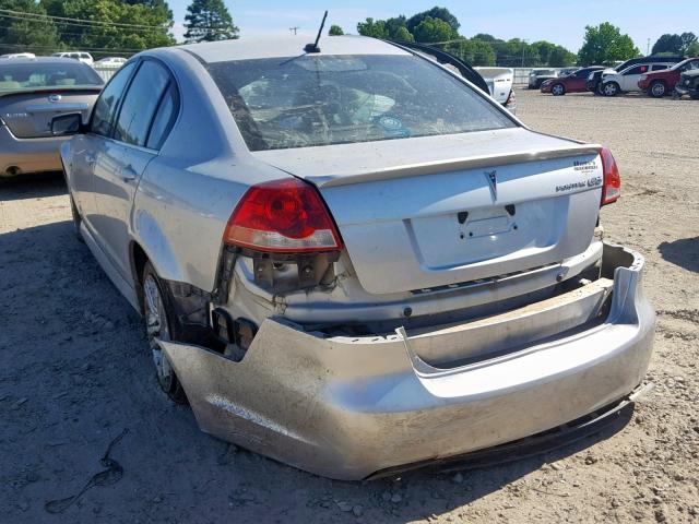 6G2ER57749L240179 - 2009 PONTIAC G8 SILVER photo 3