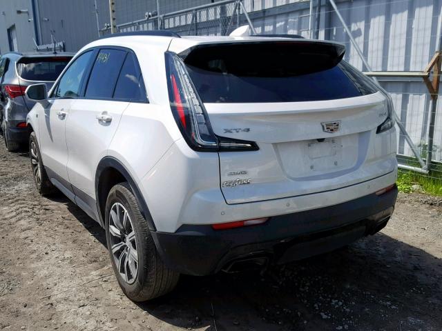 1GYFZFR41KF112535 - 2019 CADILLAC XT4 SPORT WHITE photo 3