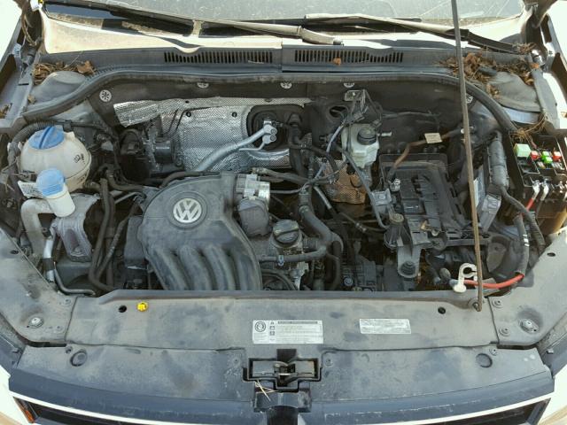 3VW2K7AJ9FM277347 - 2015 VOLKSWAGEN JETTA BASE GRAY photo 7