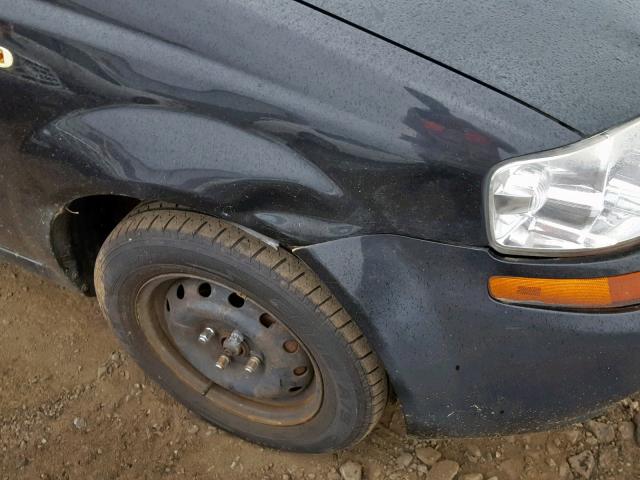 KL1TD52645B334888 - 2005 CHEVROLET AVEO BASE ნაცრისფერი ფოტო 9