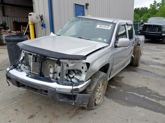 1GTH6MFE7C8106205 - 2012 GMC CANYON SLE SILVER photo 2