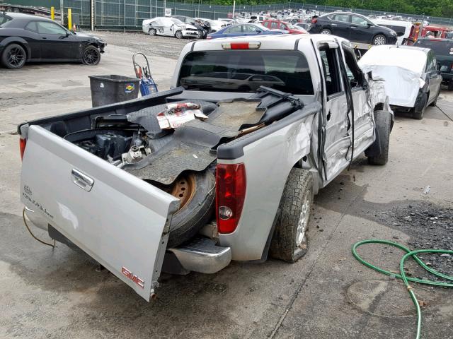 1GTH6MFE7C8106205 - 2012 GMC CANYON SLE SILVER photo 4