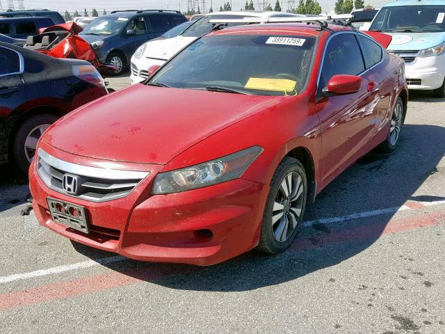 1HGCS1B32BA006109 - 2011 HONDA ACCORD LX- RED photo 2