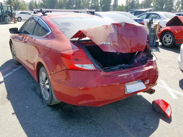 1HGCS1B32BA006109 - 2011 HONDA ACCORD LX- RED photo 3