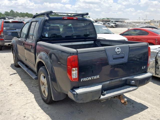 1N6AD07UX5C423964 - 2005 NISSAN FRONTIER C BLACK photo 3