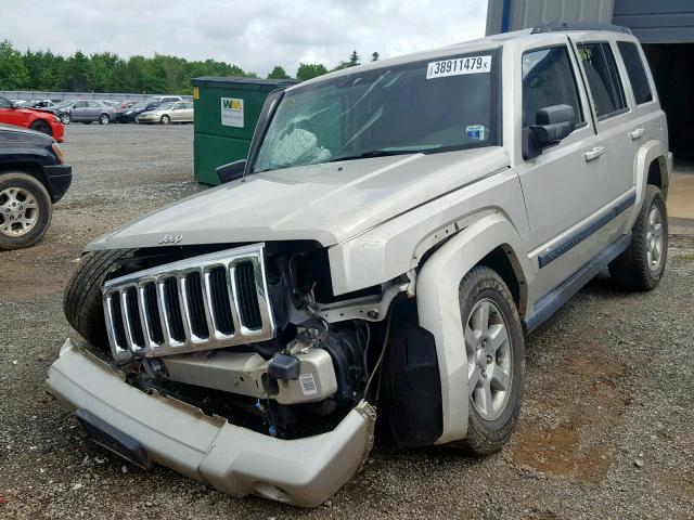 1J8HG48K87C658646 - 2007 JEEP COMMANDER SILVER photo 2