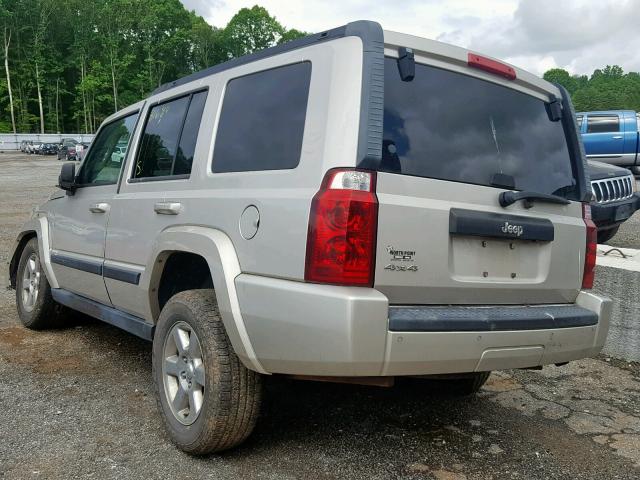 1J8HG48K87C658646 - 2007 JEEP COMMANDER SILVER photo 3
