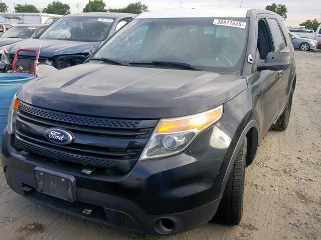 1FM5K8AR0DGC53825 - 2013 FORD EXPLORER P BLACK photo 2