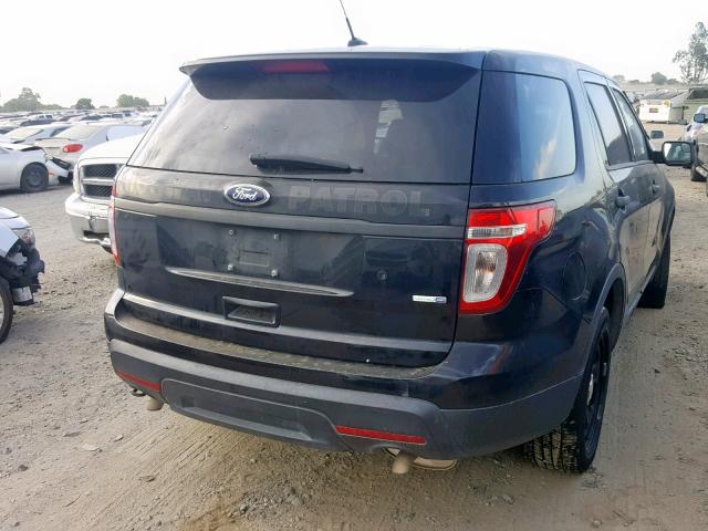 1FM5K8AR0DGC53825 - 2013 FORD EXPLORER P BLACK photo 4