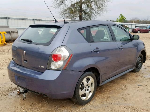 5Y2SP67869Z452949 - 2009 PONTIAC VIBE BLUE photo 4