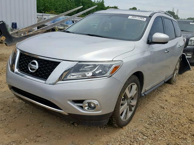 5N1AR2MN4EC603143 - 2014 NISSAN PATHFINDER SILVER photo 2