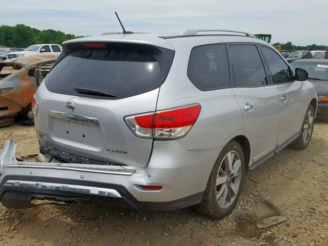 5N1AR2MN4EC603143 - 2014 NISSAN PATHFINDER SILVER photo 4