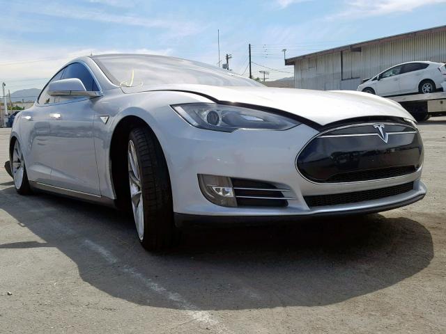 5YJSA1DP2CFP01406 - 2012 TESLA MODEL S فضي صورة 1