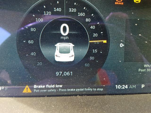 5YJSA1DP2CFP01406 - 2012 TESLA MODEL S فضي صورة 8