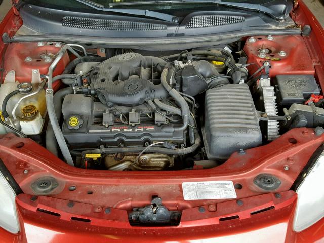 1C3EL55T13N525240 - 2003 CHRYSLER SEBRING LX RED photo 7