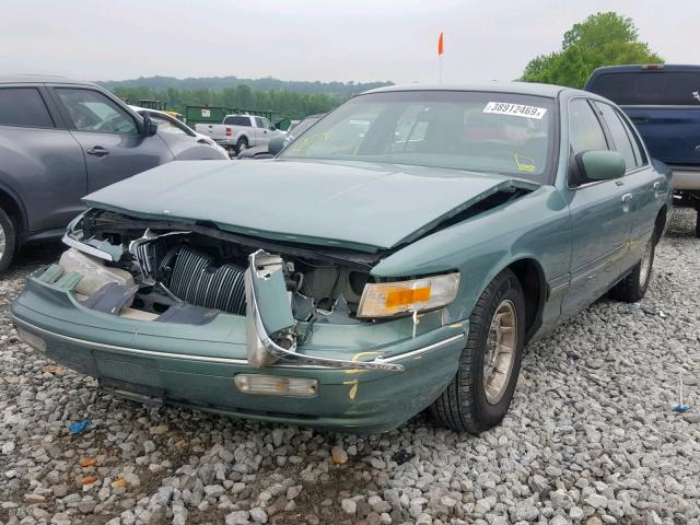 2MELM75W7VX728252 - 1997 MERCURY GRAND MARQ GREEN photo 2