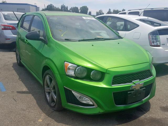 1G1JG6SB7F4115089 - 2015 CHEVROLET SONIC RS GREEN photo 1