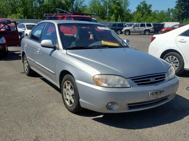 KNAFB121045318769 - 2004 KIA SPECTRA BA SILVER photo 1