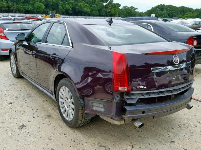 1G6DG5EG1A0110107 - 2010 CADILLAC CTS LUXURY PURPLE photo 3