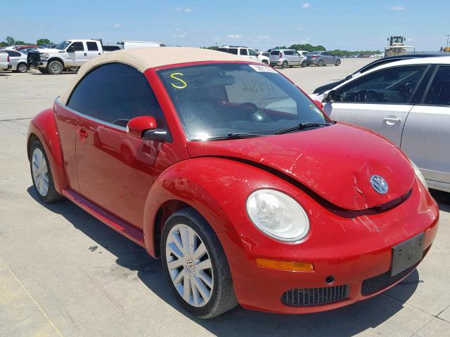 3VWRF31Y18M400179 - 2008 VOLKSWAGEN NEW BEETLE წითელი ფოტო 1