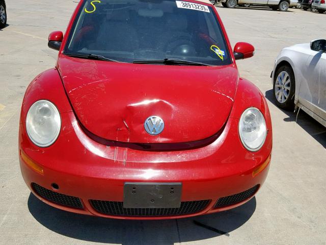 3VWRF31Y18M400179 - 2008 VOLKSWAGEN NEW BEETLE წითელი ფოტო 9
