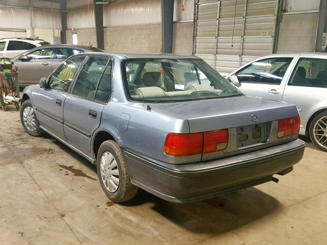 JHMCB7647NC002102 - 1992 HONDA ACCORD DX BLUE photo 3