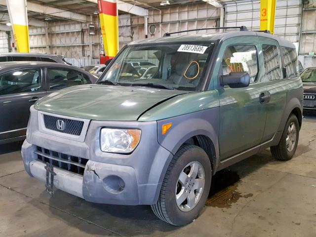 5J6YH28514L021588 - 2004 HONDA ELEMENT EX GREEN photo 2