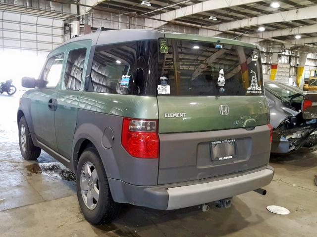 5J6YH28514L021588 - 2004 HONDA ELEMENT EX GREEN photo 3