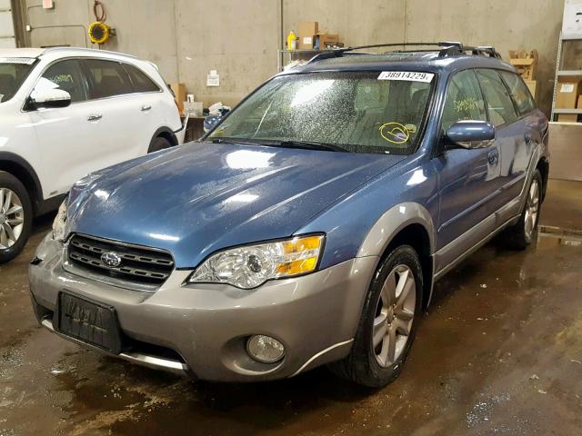 4S4BP86C174309057 - 2007 SUBARU LEGACY OUT BLUE photo 2