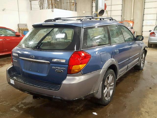 4S4BP86C174309057 - 2007 SUBARU LEGACY OUT BLUE photo 4