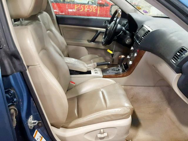 4S4BP86C174309057 - 2007 SUBARU LEGACY OUT BLUE photo 5