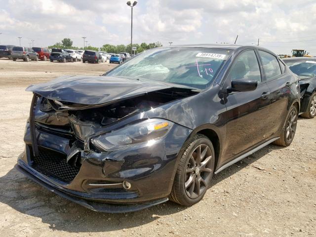 1C3CDFBB4FD346724 - 2015 DODGE DART SXT BLACK photo 2