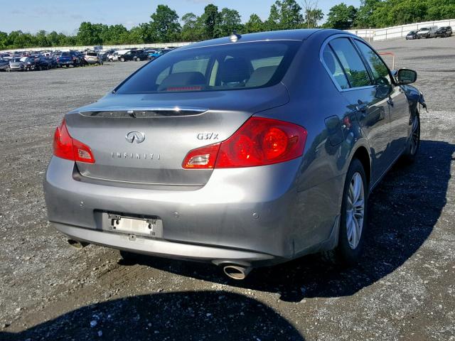 JN1CV6AR3DM767664 - 2013 INFINITI G37 GRAY photo 4