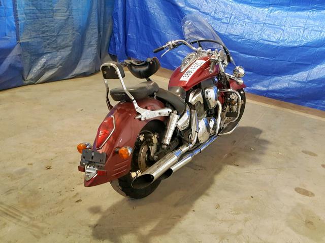 1HFSC520X3A004913 - 2003 HONDA VT1300 S BURGUNDY photo 4